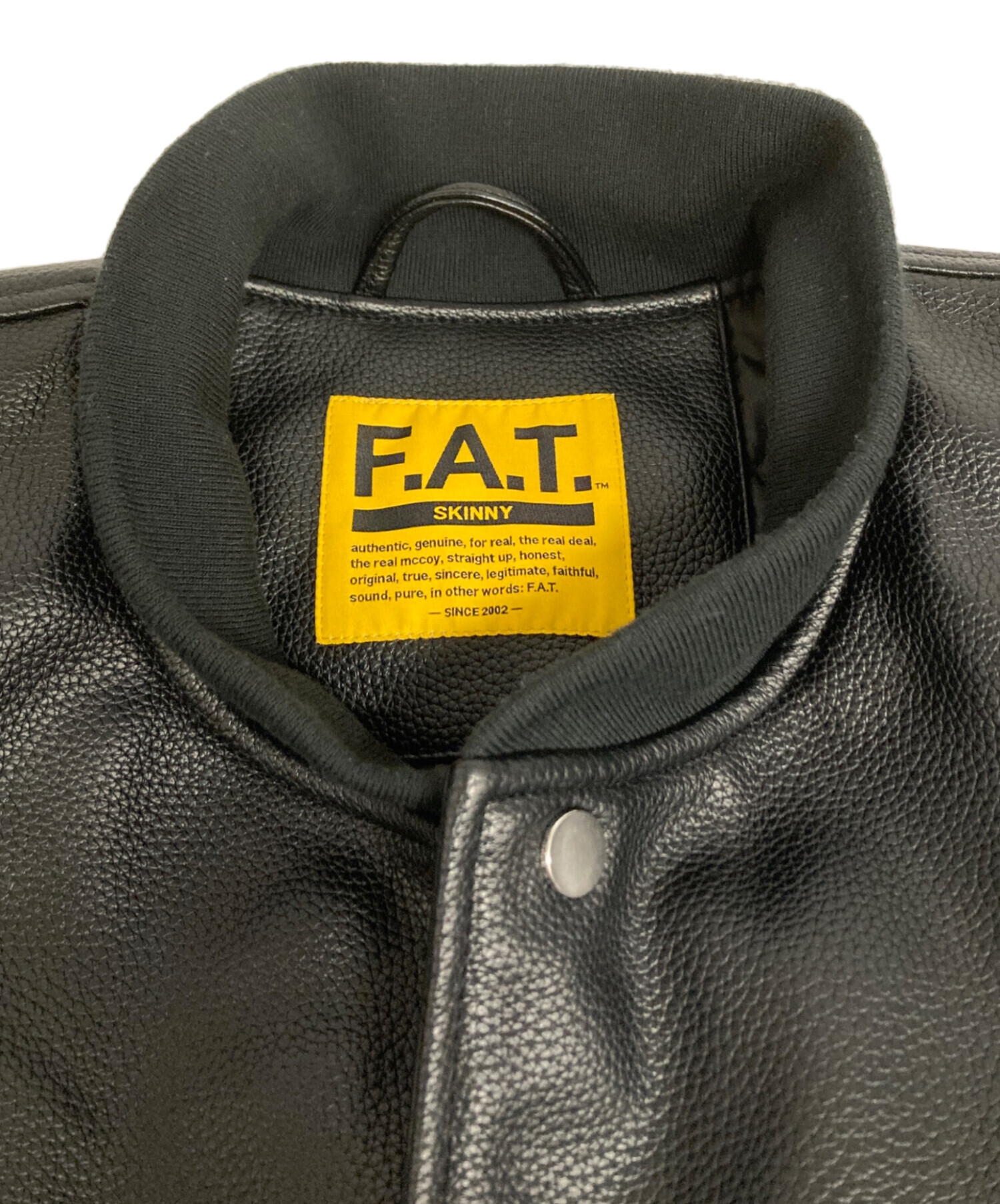 中古・古着通販】FAT (エフエーティー) スタジャン ブラック サイズ