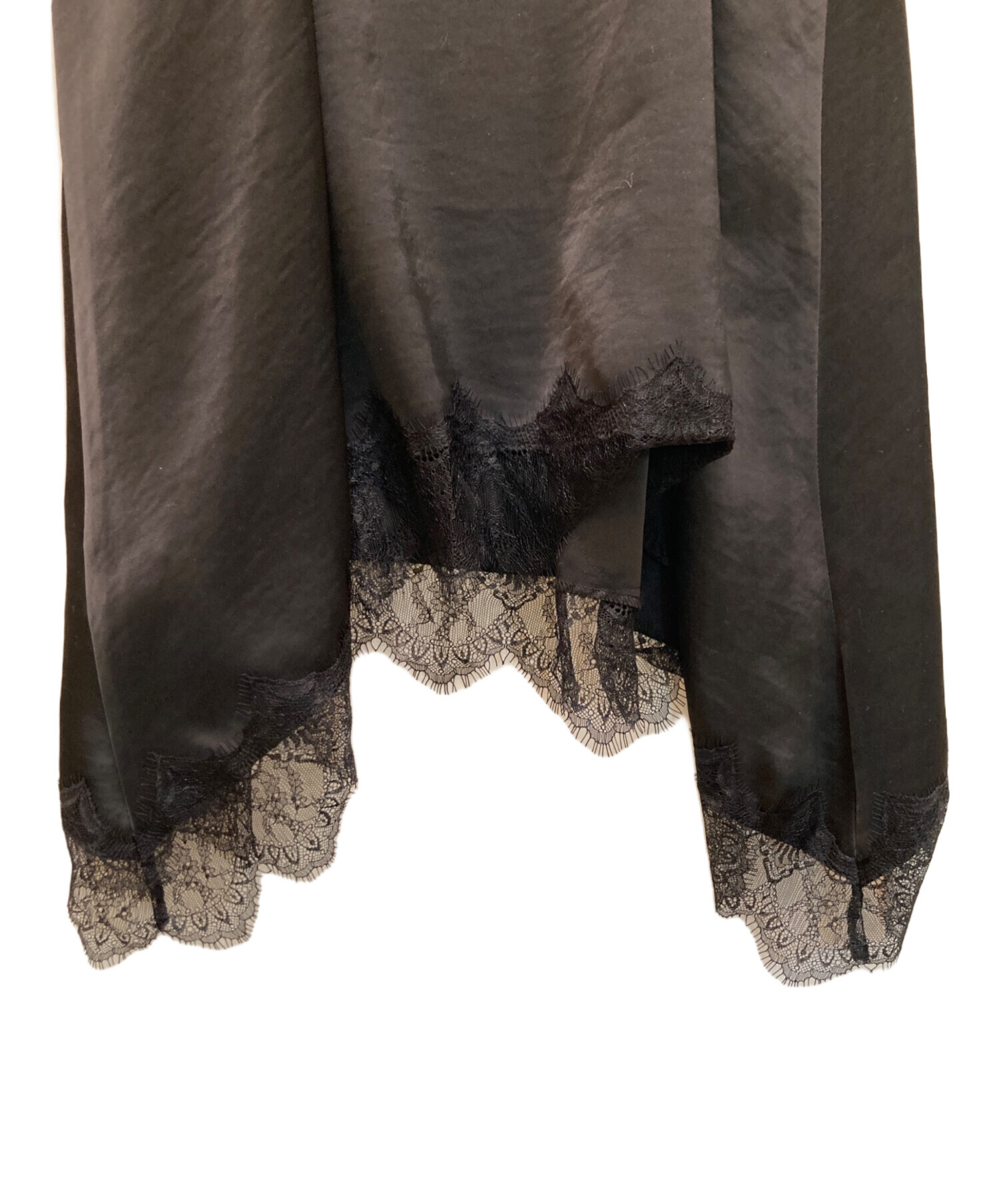 中古・古着通販】Loungedress (ラウンジドレス) レースキャミ ブラック