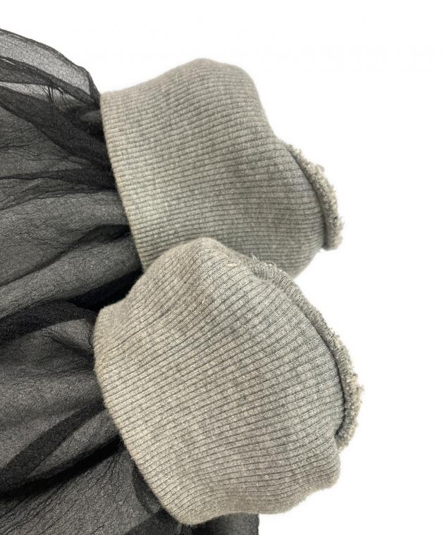 中古・古着通販】Bibiy. (ビビィ) ANNA PUFF TOP ブラック×グレー