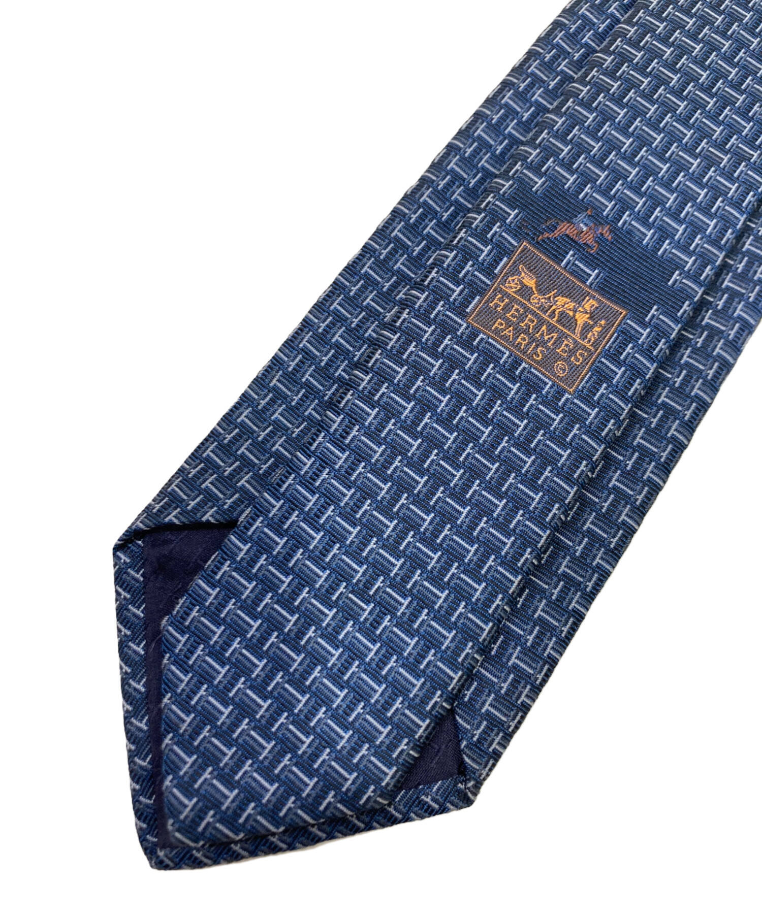 中古・古着通販】HERMES (エルメス) ネクタイ ネイビー サイズ:不明