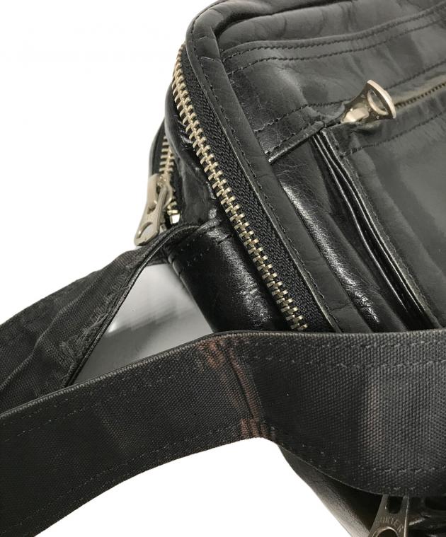 中古・古着通販】PORTER (ポーター) スクエアレザーショルダーバッグ