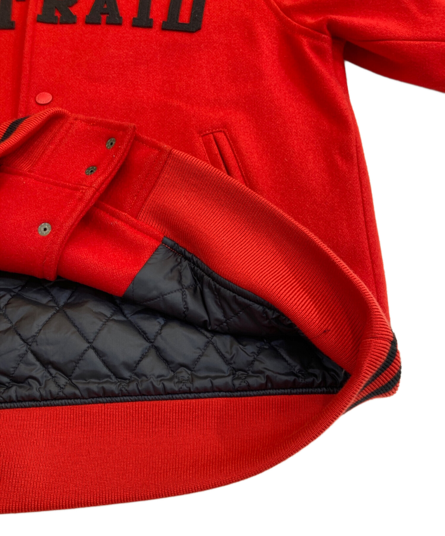 中古・古着通販】nitraid (ナイトレイド) ウールスタジャン レッド