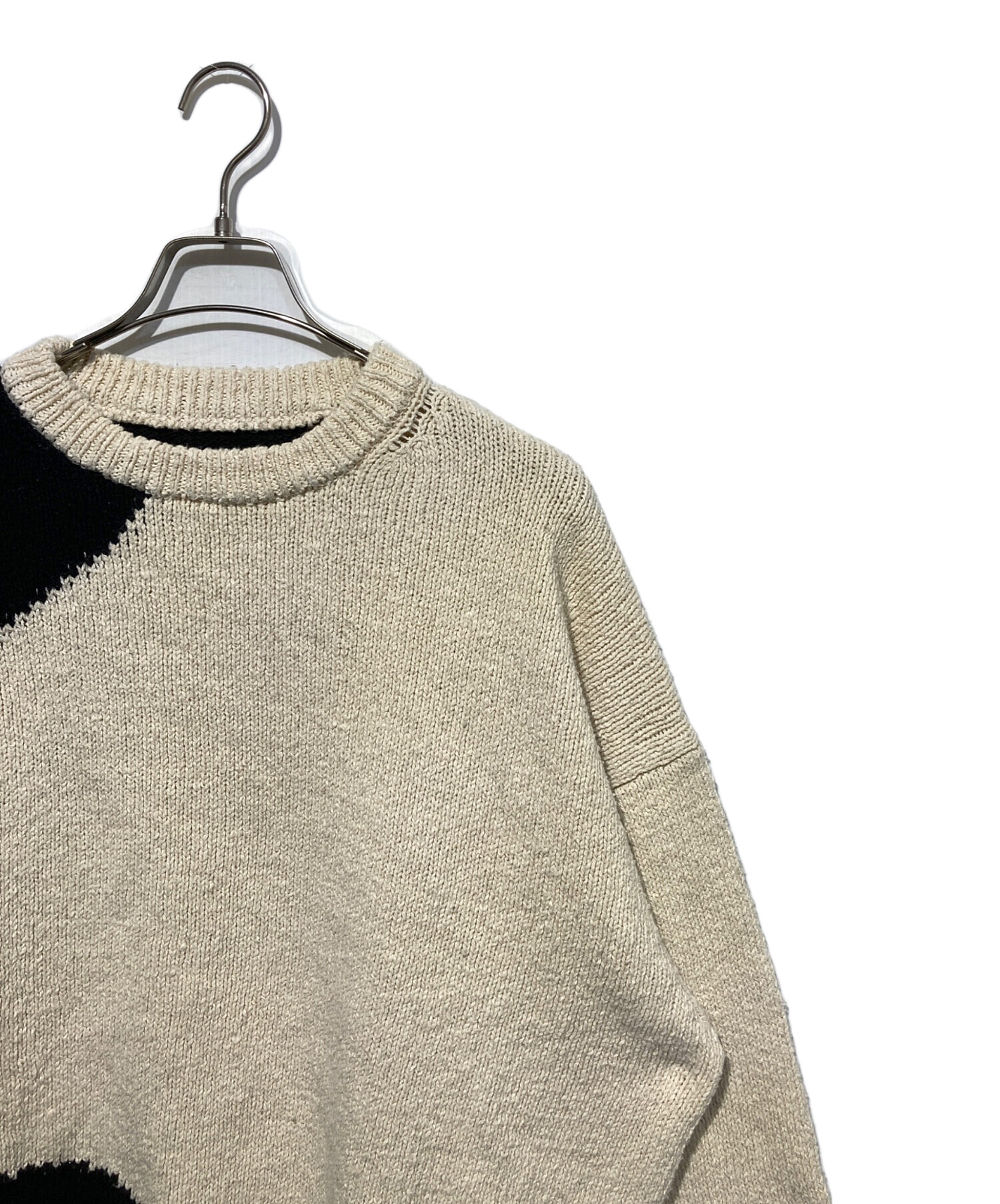 中古・古着通販】YOKE (ヨーク) INTARSIA COTTON SWEATER アイボリー