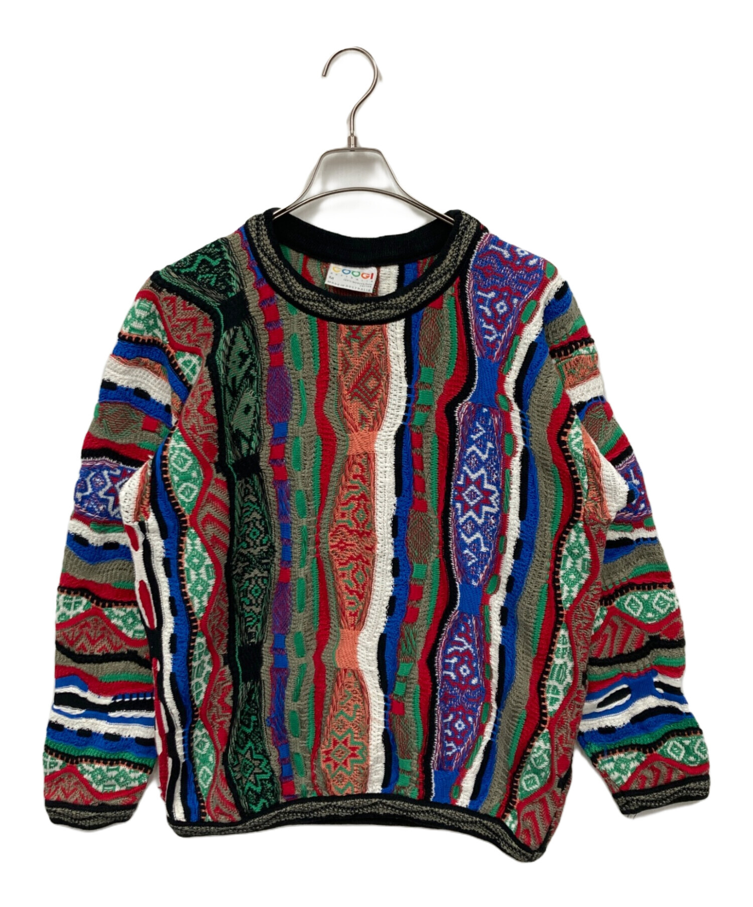 中古・古着通販】Coogi (クージー) 3Ⅾニット マルチカラー サイズ:M