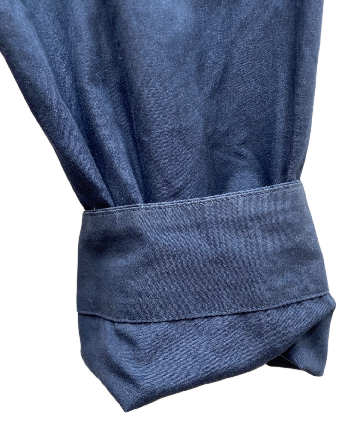 中古・古着通販】ISSEY MIYAKE (イッセイミヤケ) 長袖シャツ ネイビー