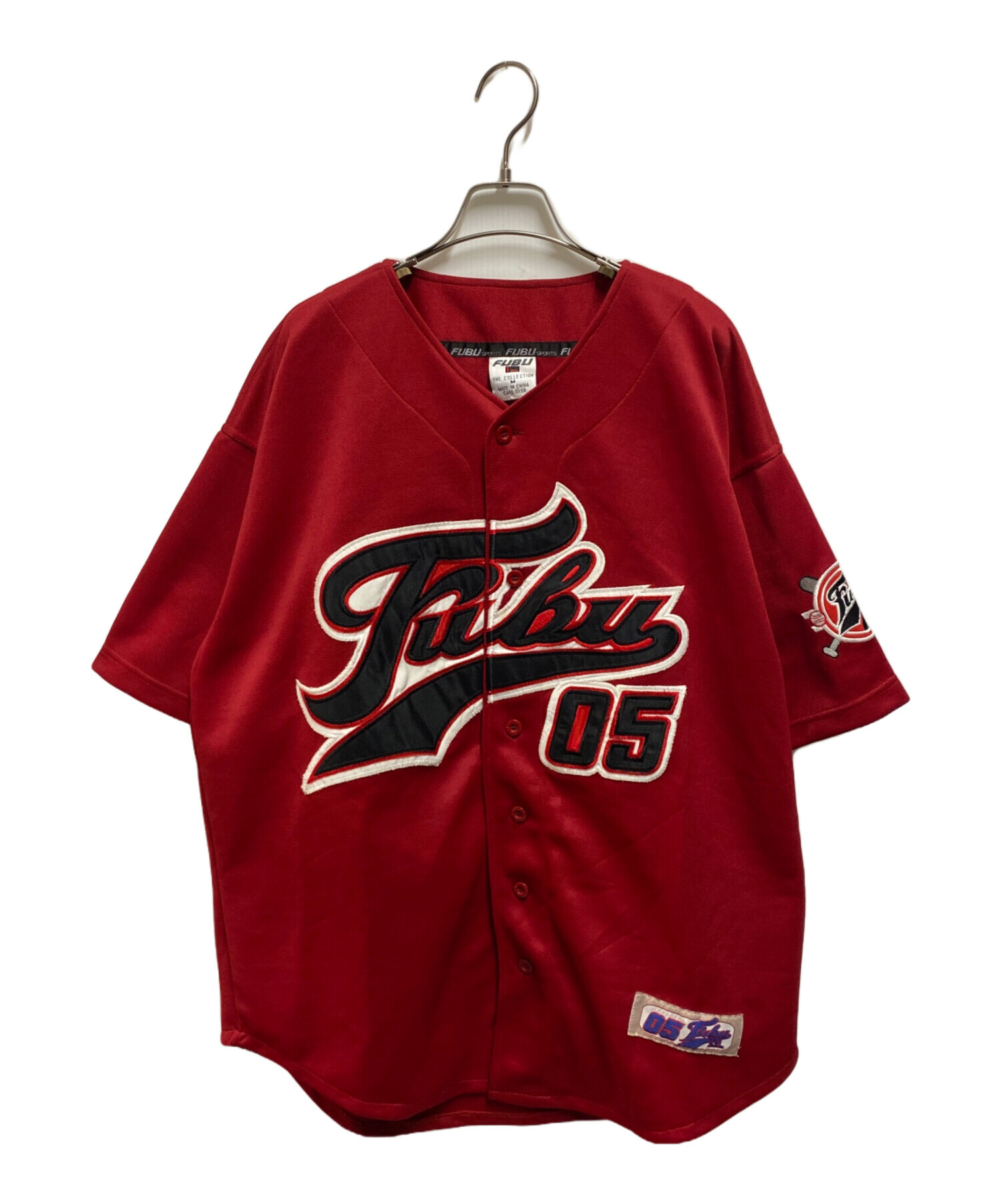 中古・古着通販】FUBU (フブ) ベースボールゲームシャツ レッド サイズ