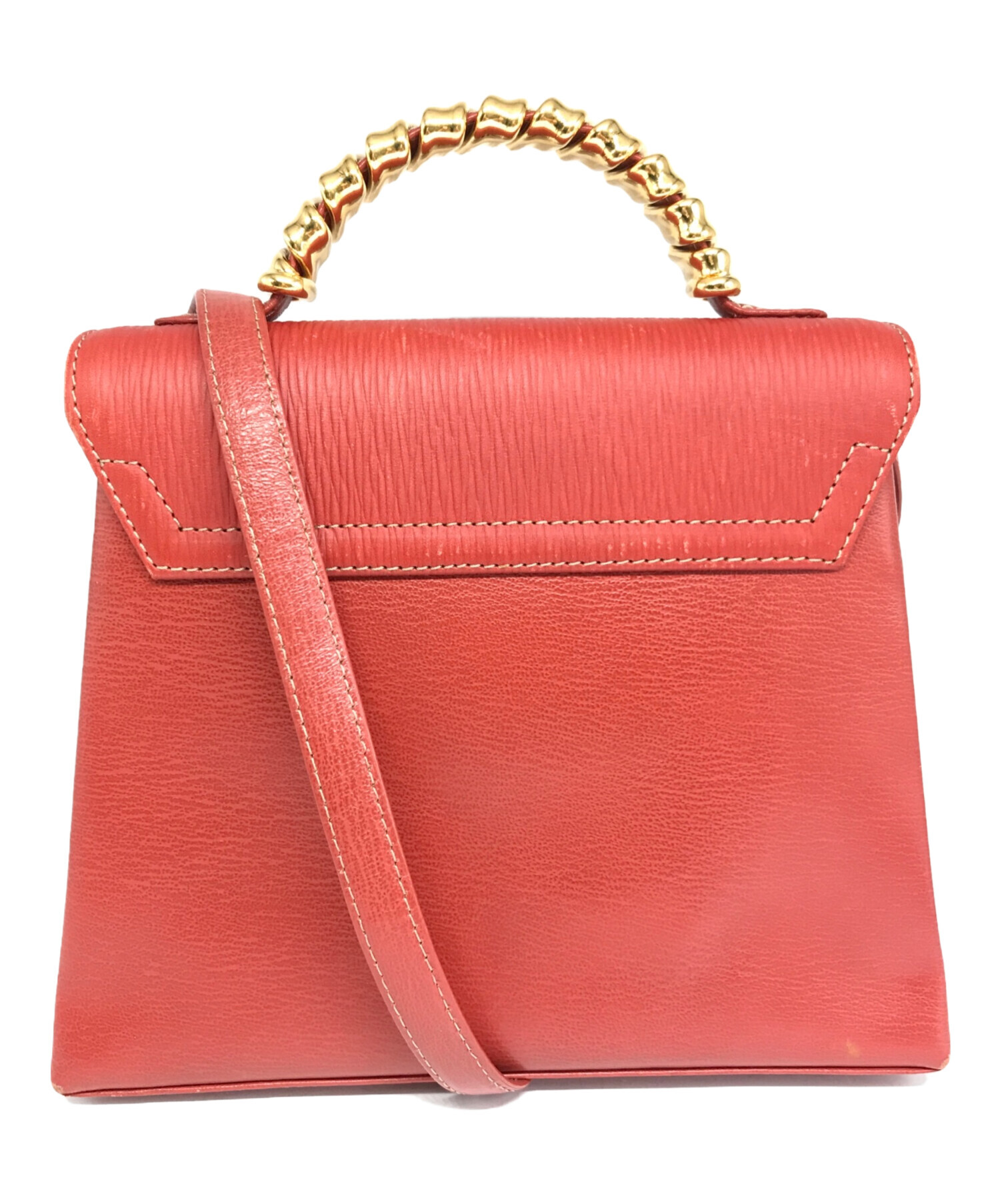 中古・古着通販】LOEWE (ロエベ) ベラスケス 2WAYハンドバッグ レッド