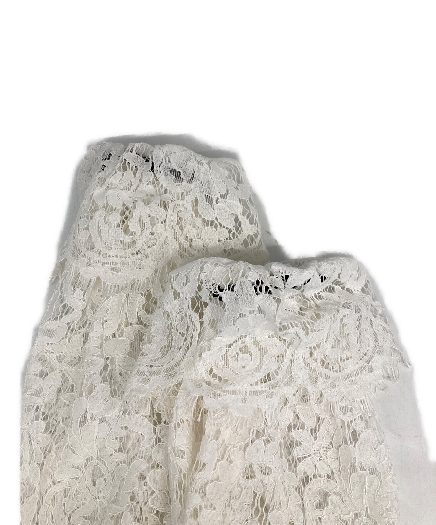 中古・古着通販】CADUNE (カデュネ) 総レースブラウス ホワイト サイズ