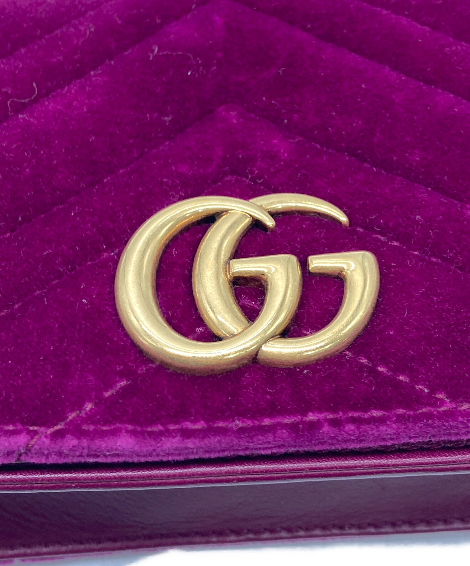 中古・古着通販】GUCCI (グッチ) ベロアGGマーモント ベルベット