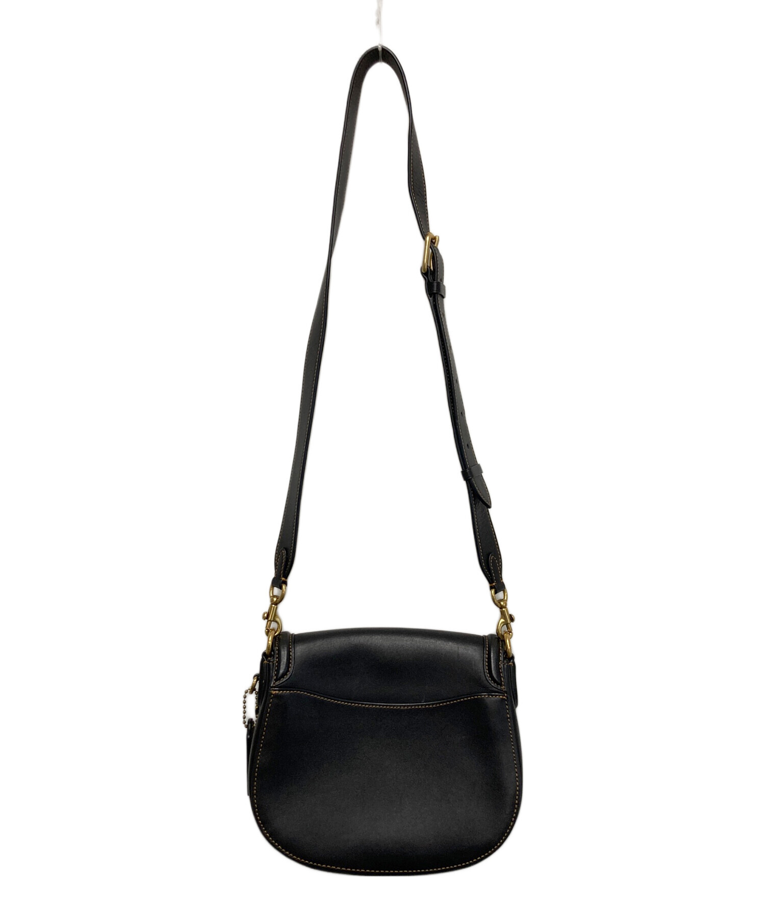 中古・古着通販】COACH (コーチ) ビートサドルバッグ ブラック