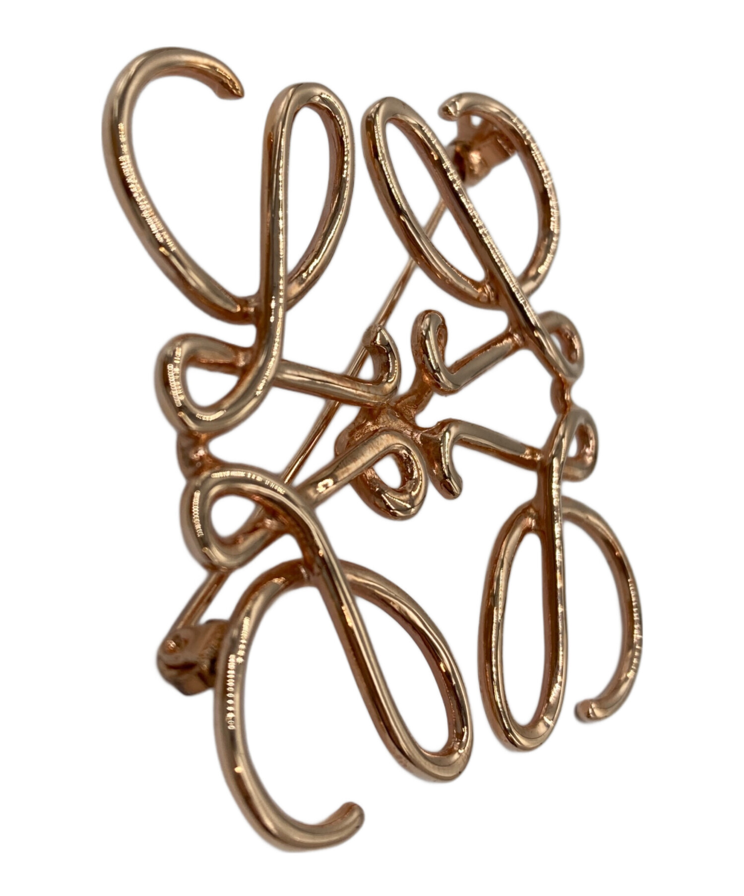 中古・古着通販】LOEWE (ロエベ) ロゴ ブローチ｜ブランド・古着通販