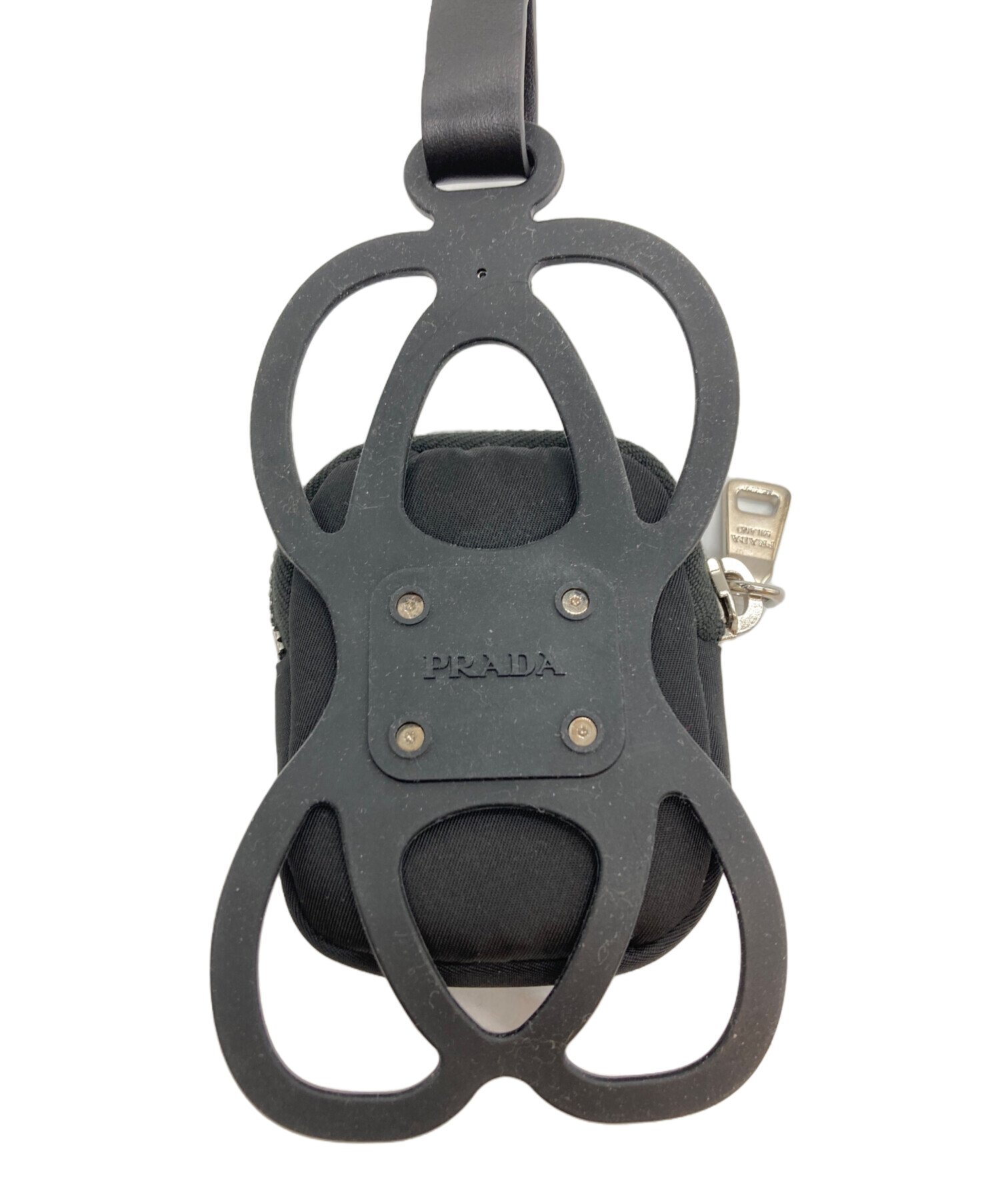 中古・古着通販】PRADA (プラダ) スマホショルダーストラップ ブラック