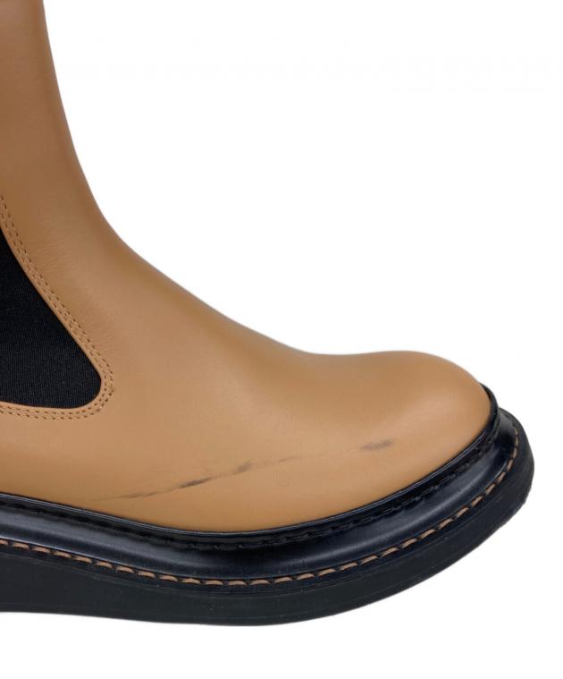 中古・古着通販】LOEWE (ロエベ) サイドゴアブーツ ベージュ サイズ:39