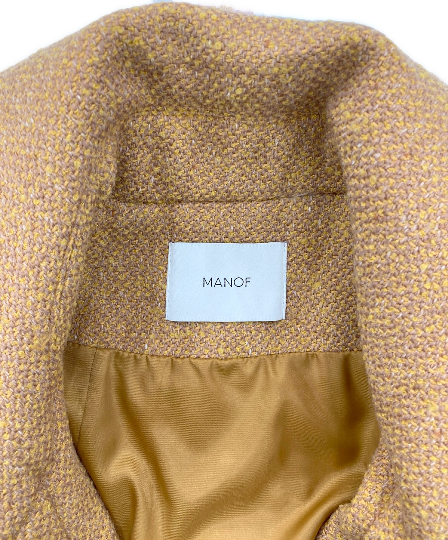 中古・古着通販】MANOF (マノフ) COCOON LINE SHORT COAT ベージュ