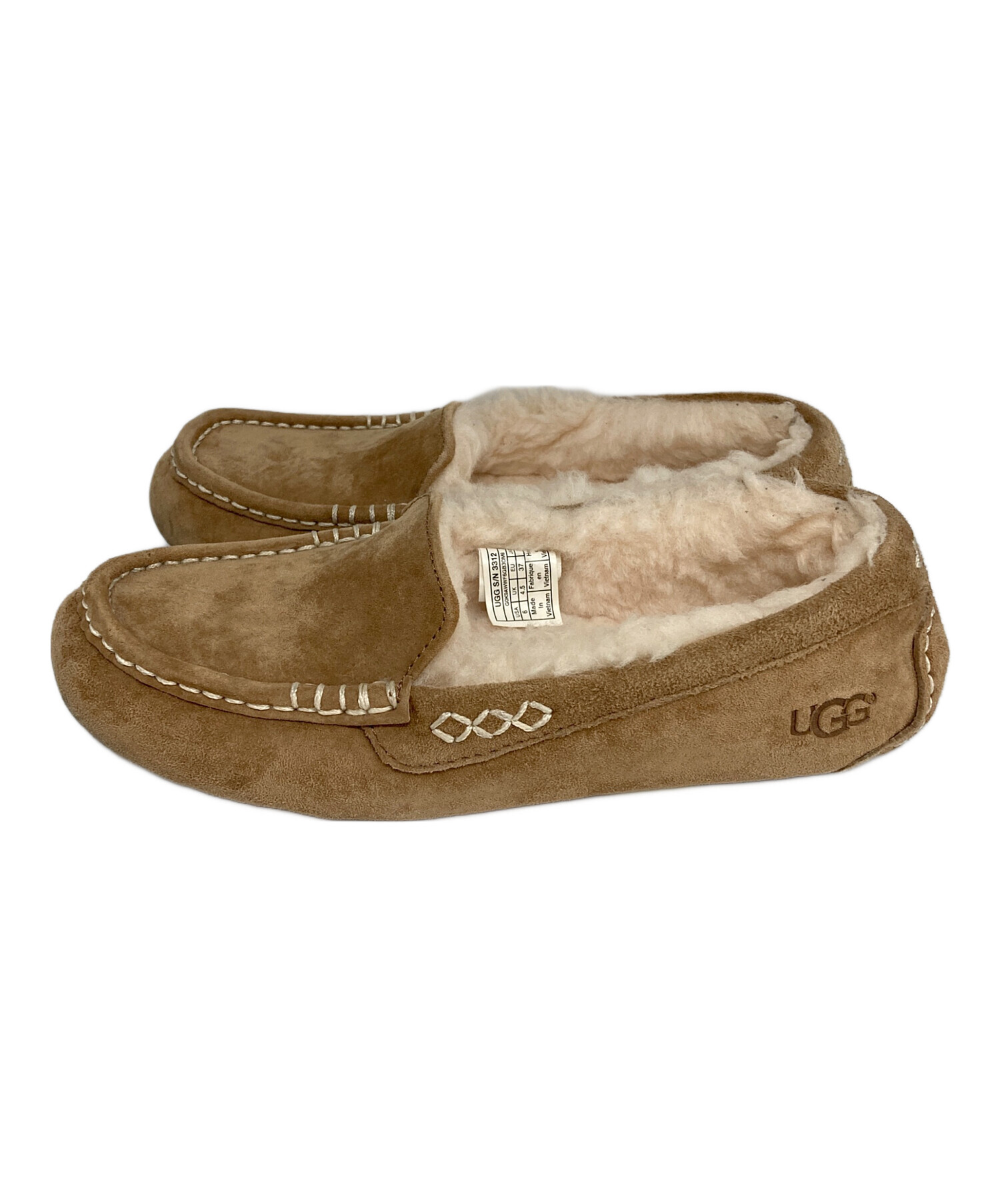 中古・古着通販】UGG (アグ) モカシンシューズ ブラウン サイズ:23