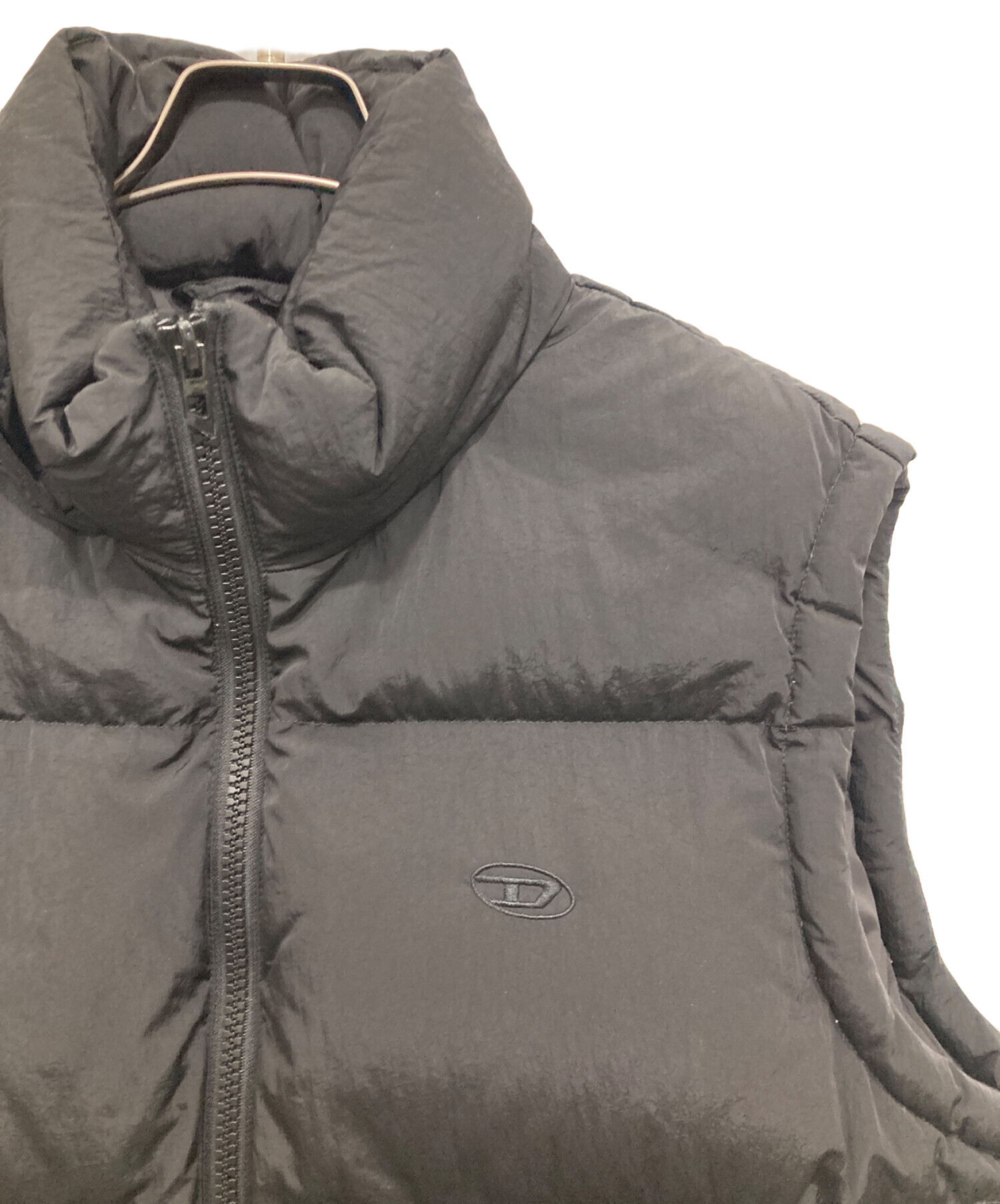 中古・古着通販】DIESEL (ディーゼル) ダウンベスト ブラック サイズ
