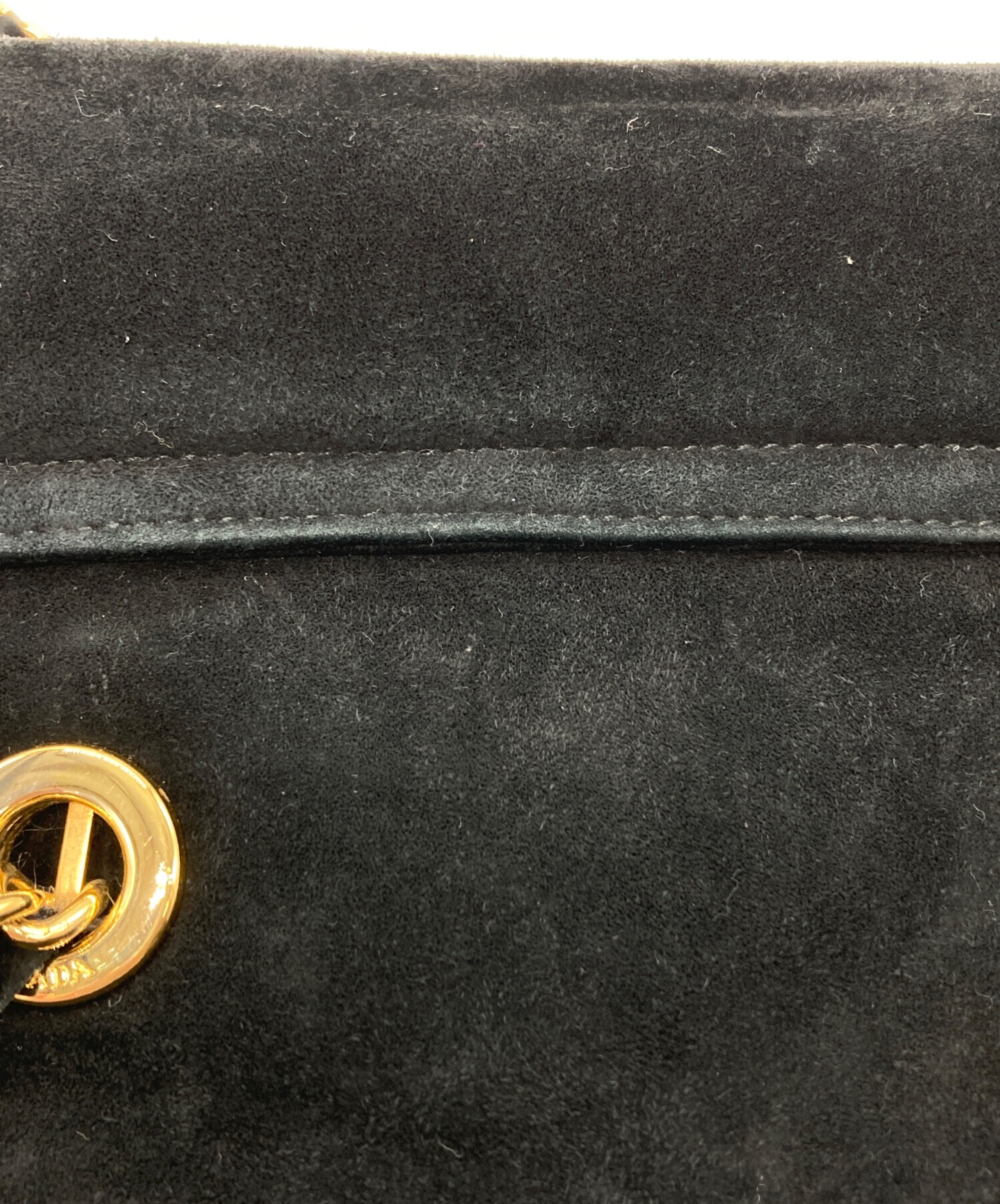 中古・古着通販】PRADA (プラダ) スエードチェーンショルダーバッグ