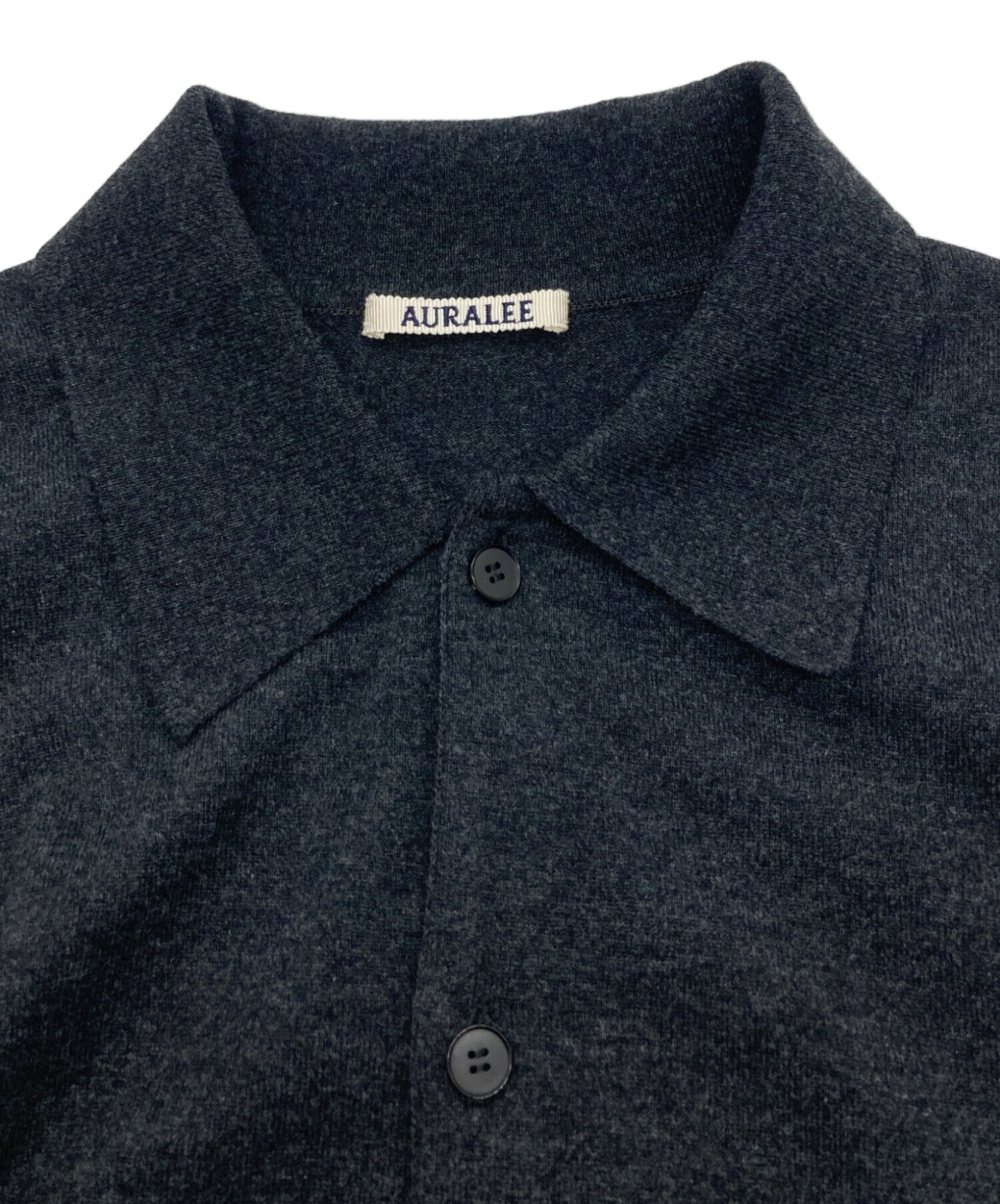 中古・古着通販】AURALEE (オーラリー) HIGH TWIST WOOL KNIT SHIRT