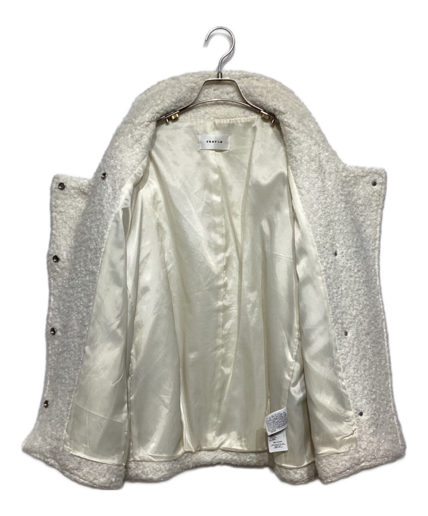 中古・古着通販】FRAY ID (フレイ アイディー) ウールモヘアブークレ