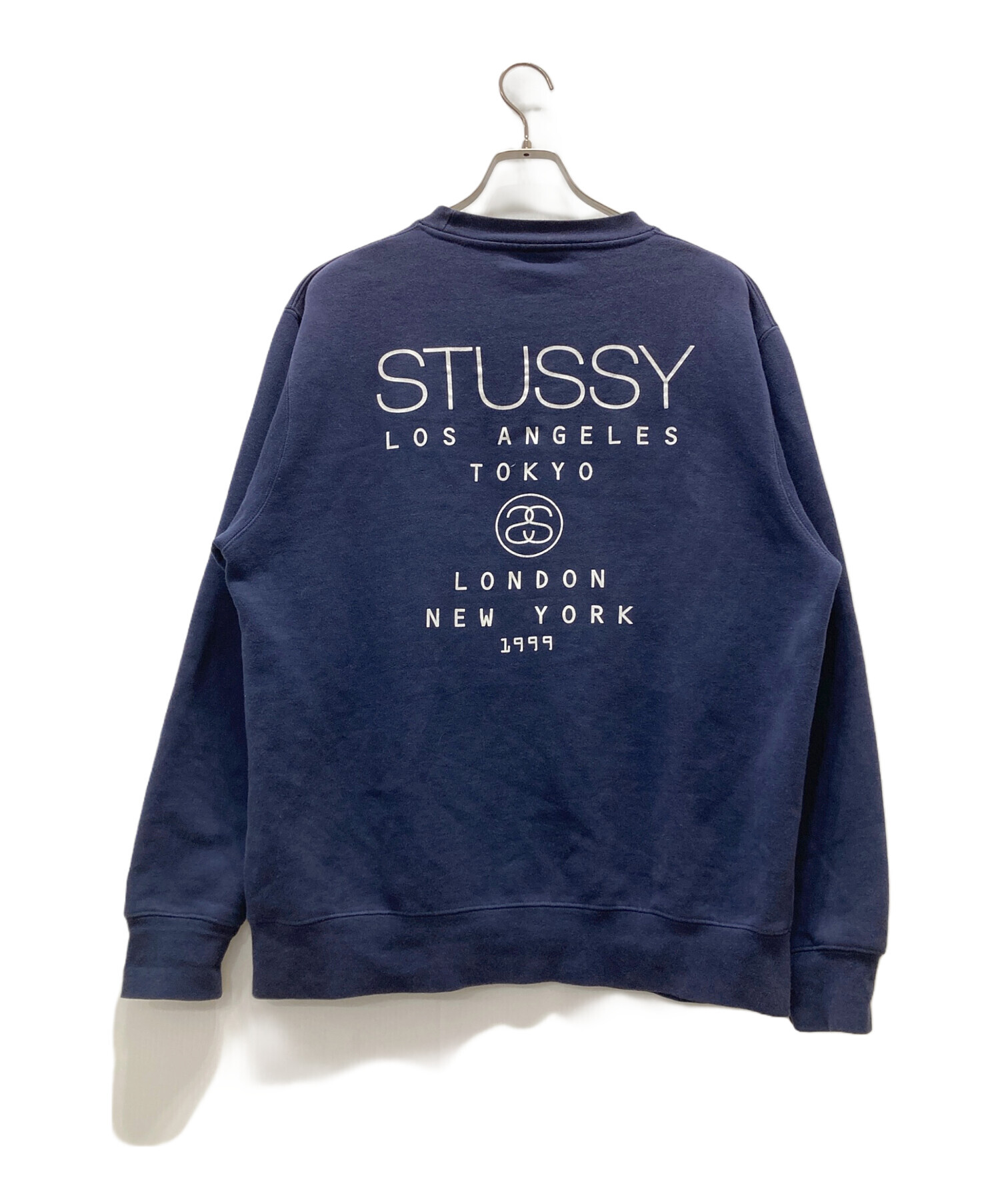 中古・古着通販】stussy (ステューシー) 90's ロゴスウェット ネイビー