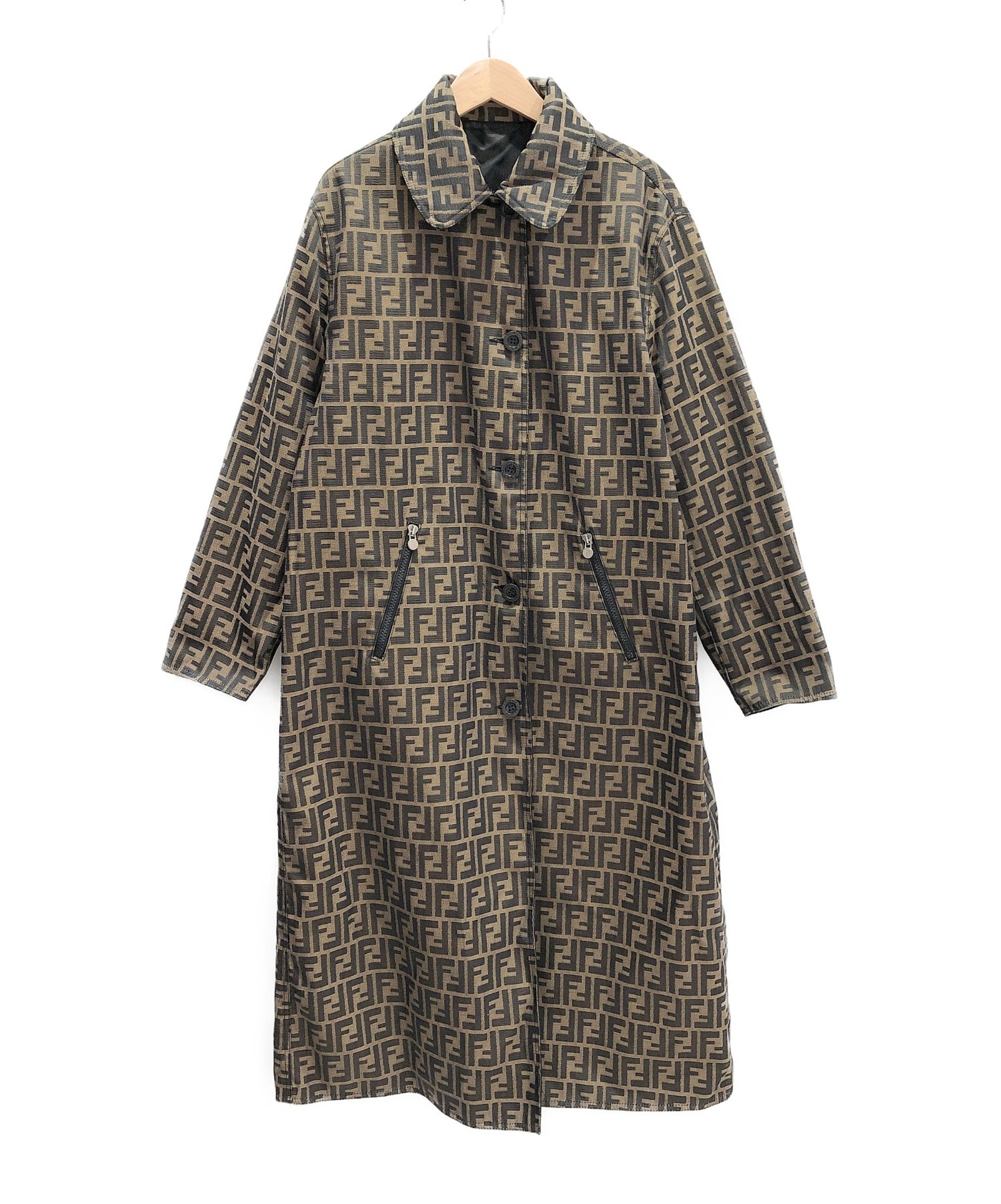 中古・古着通販】FENDI (フェンディ) リバーシブルステンカラーコート