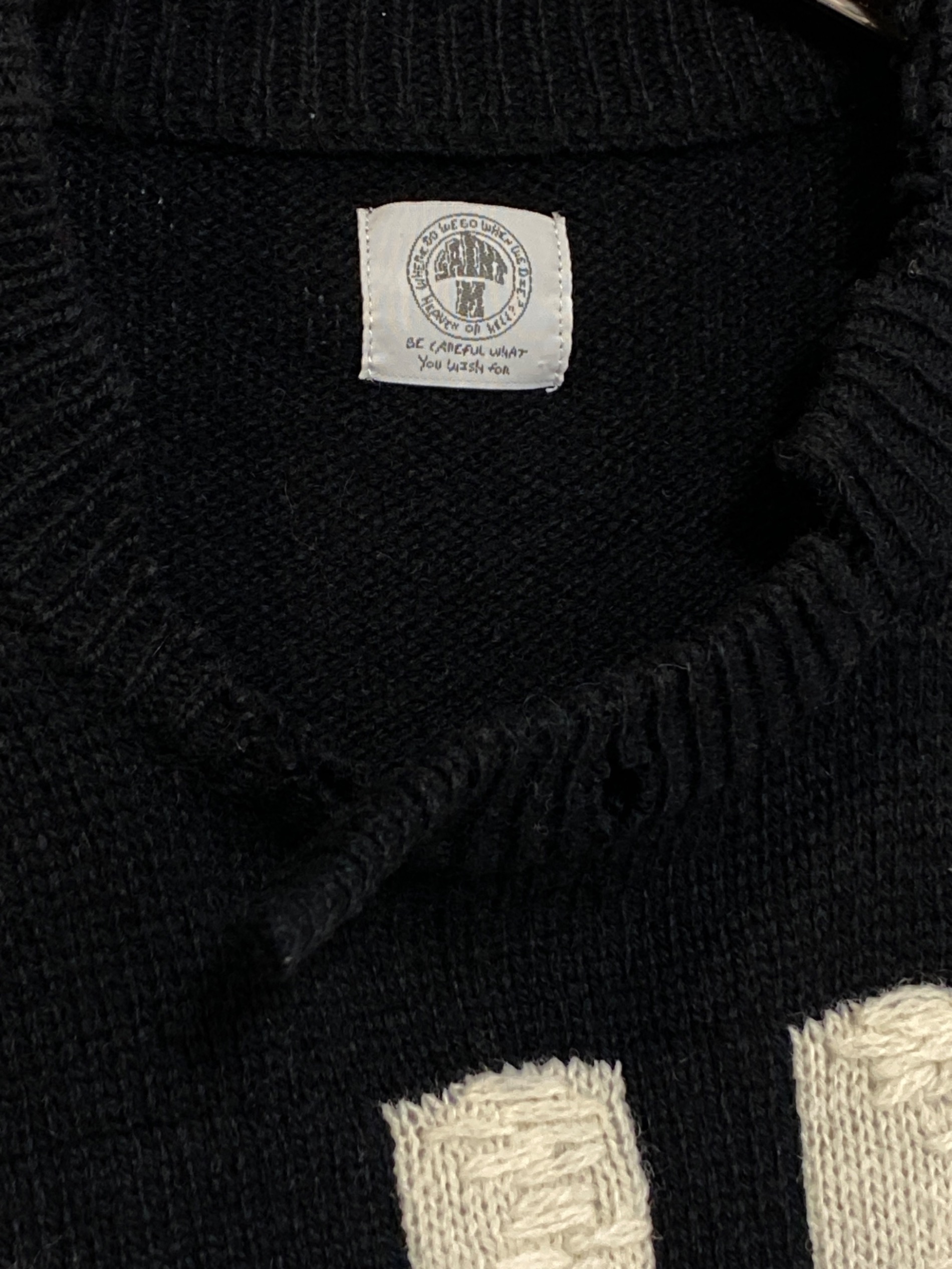 中古・古着通販】SAINT MICHAEL (セントマイケル) WOOL SWTER SIN