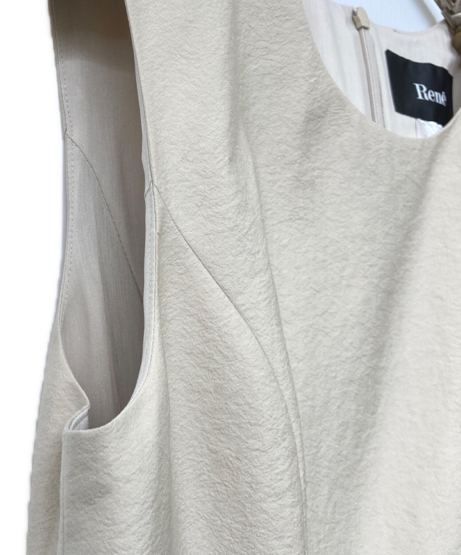 中古・古着通販】Rene (ルネ) ワンピース ベージュ サイズ:38