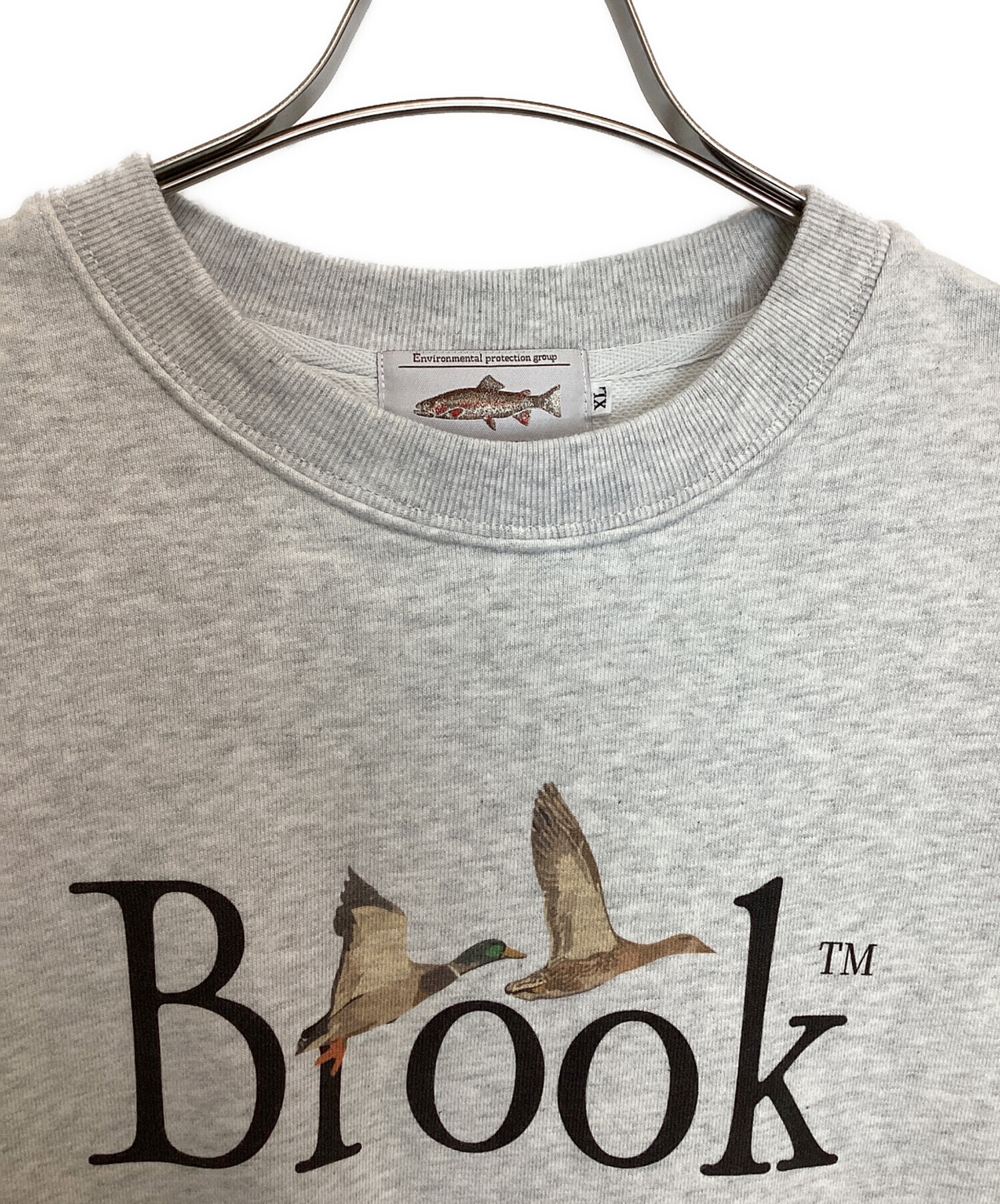 中古・古着通販】BROOK (ブルック) クルーネックスウェット グレー