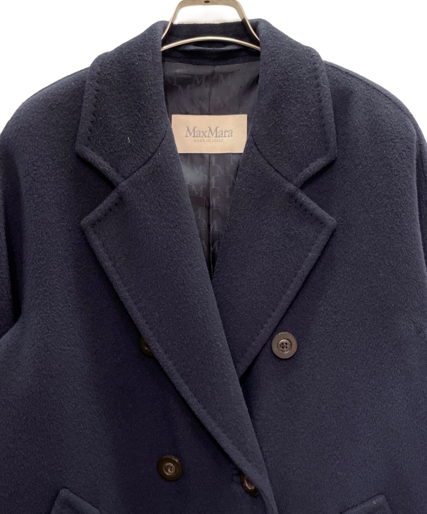 中古・古着通販】MaxMara (マックスマーラ) カシミヤ混 ロングコート