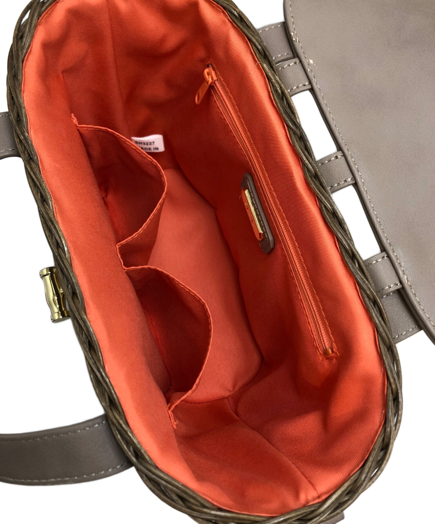 中古・古着通販】DIANA (ダイアナ) ラタン素材2WAYバッグ ブラウン