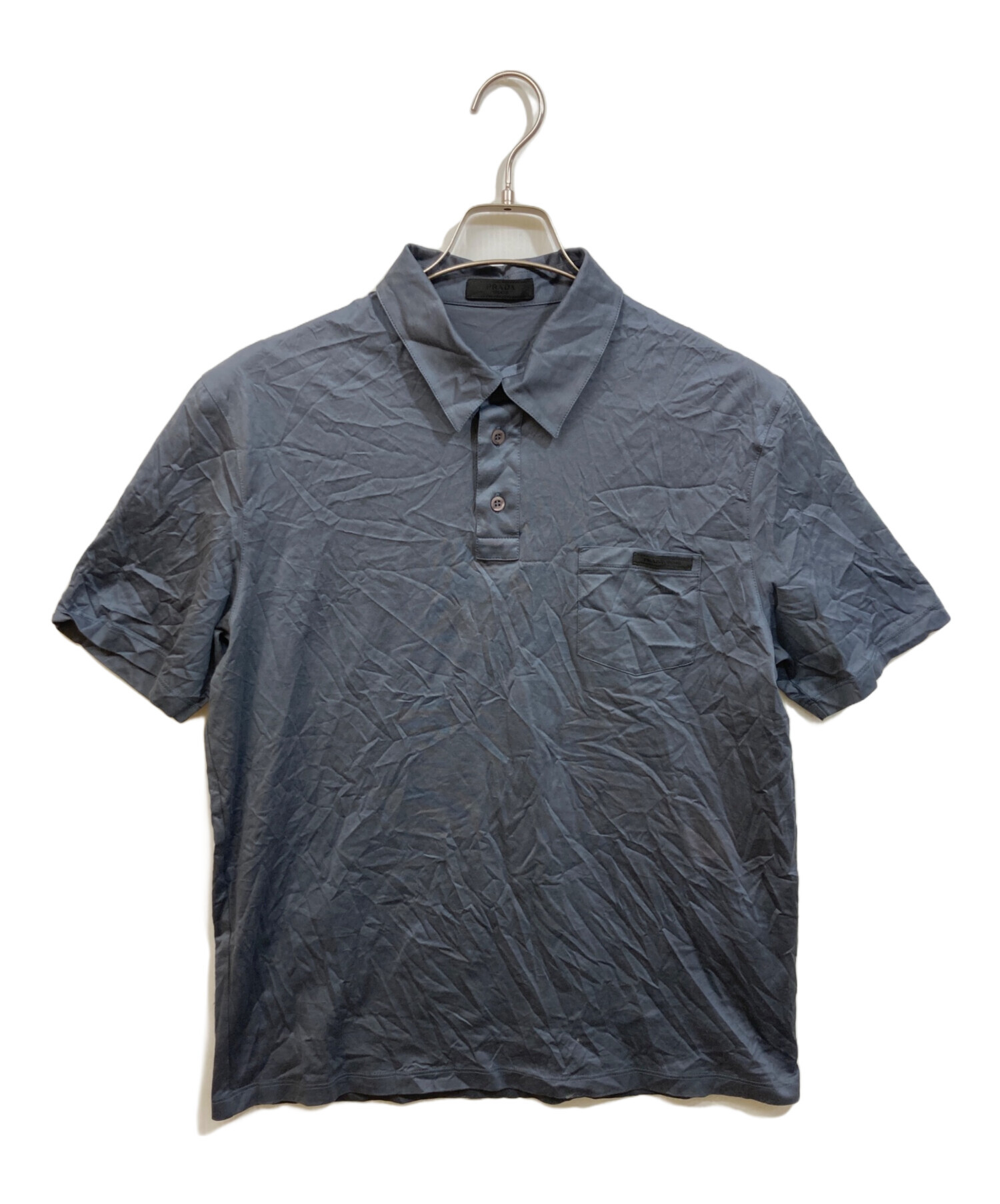 中古・古着通販】PRADA (プラダ) ポロシャツ グレー サイズ: SIZE L