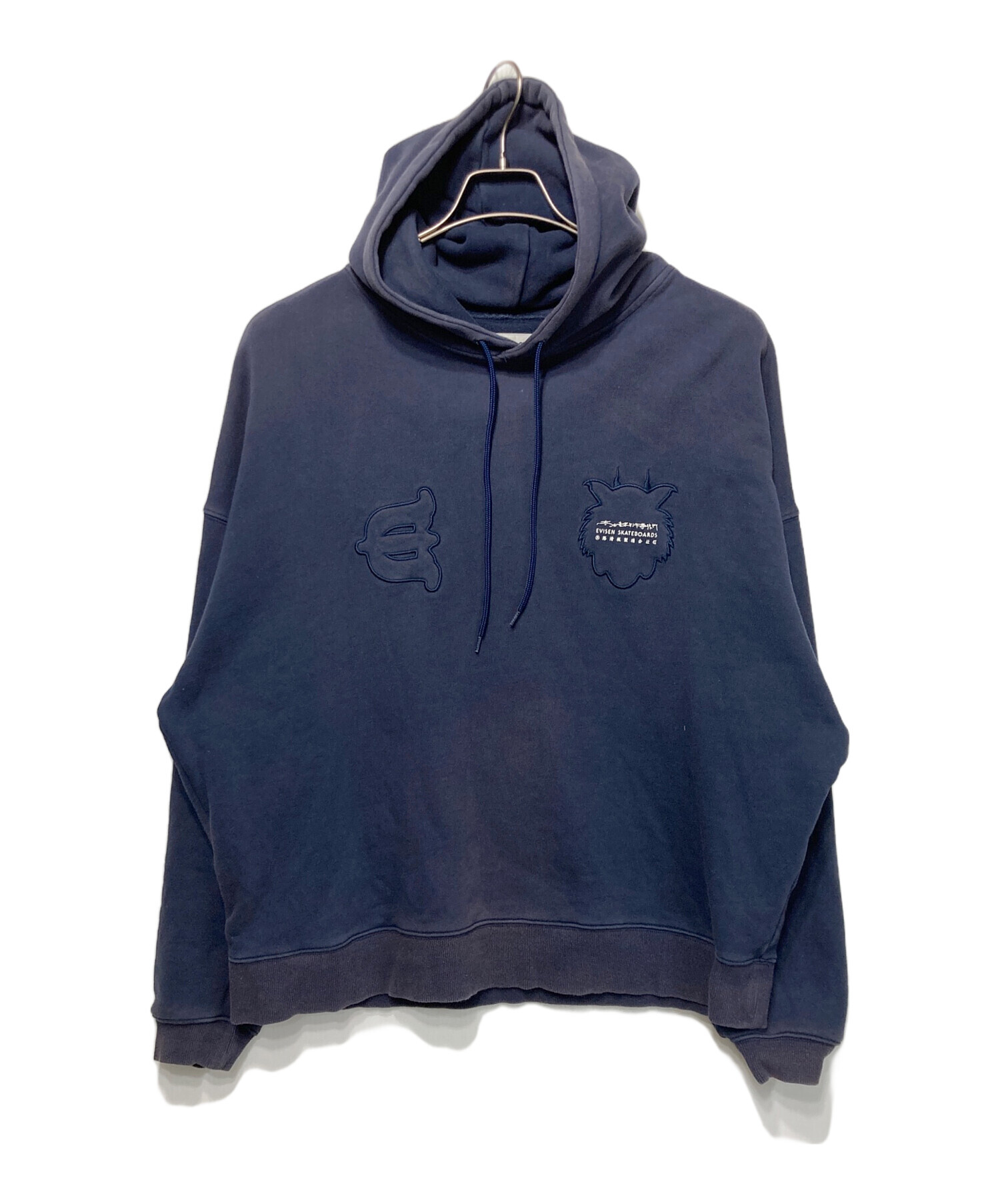 中古・古着通販】EVISEN (エビセン) コラボパーカー ネイビー サイズ