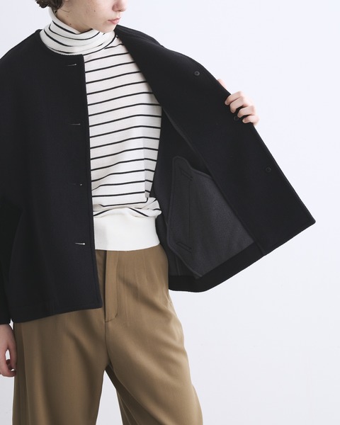 MALTON NO COLLAR SHORT マールトン ノーカラー ショート (ルミネ限定