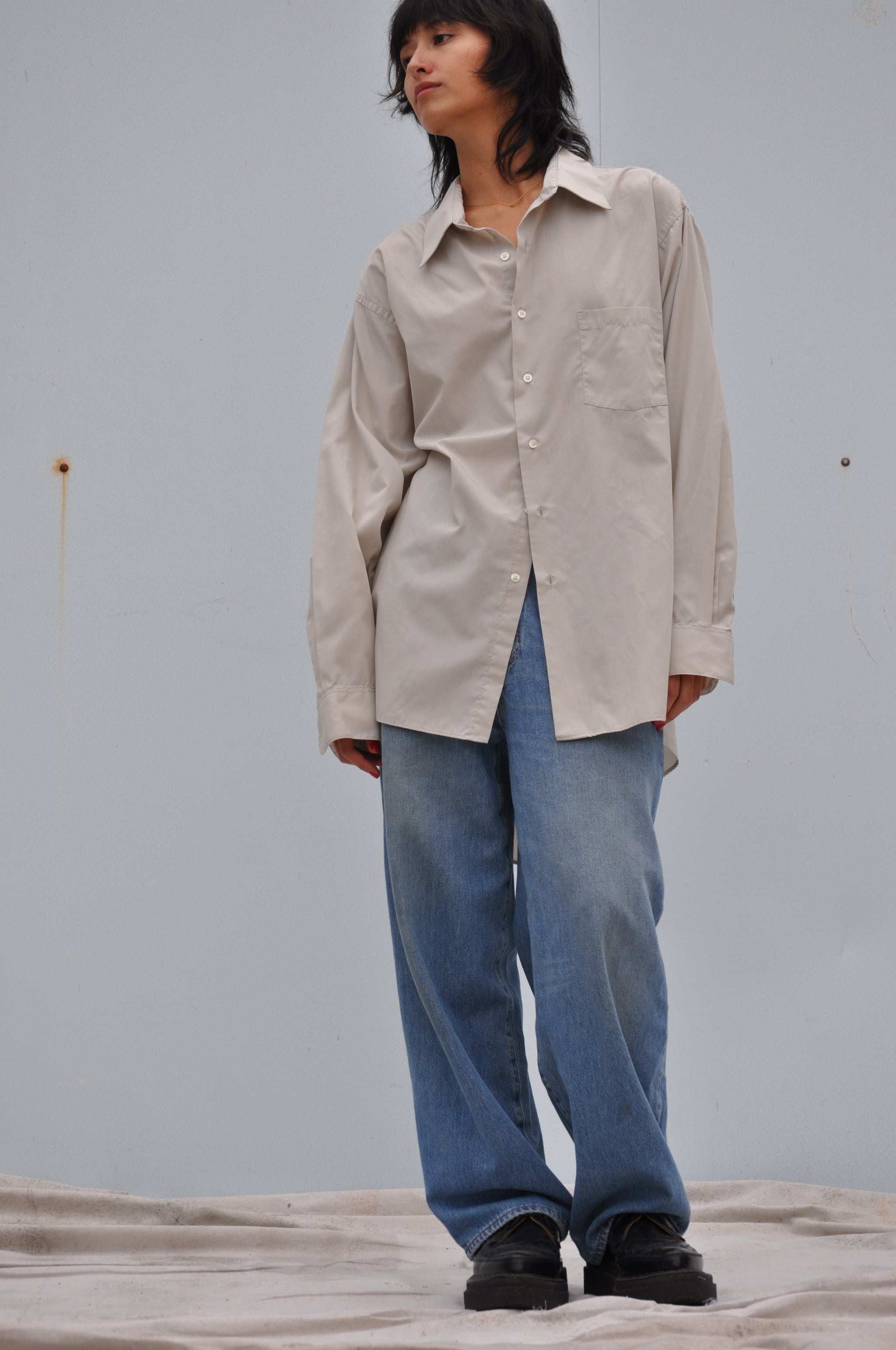 OPEN BACK BUTTON DOWN SHIRT – TWO FOUR SIX STUDIO