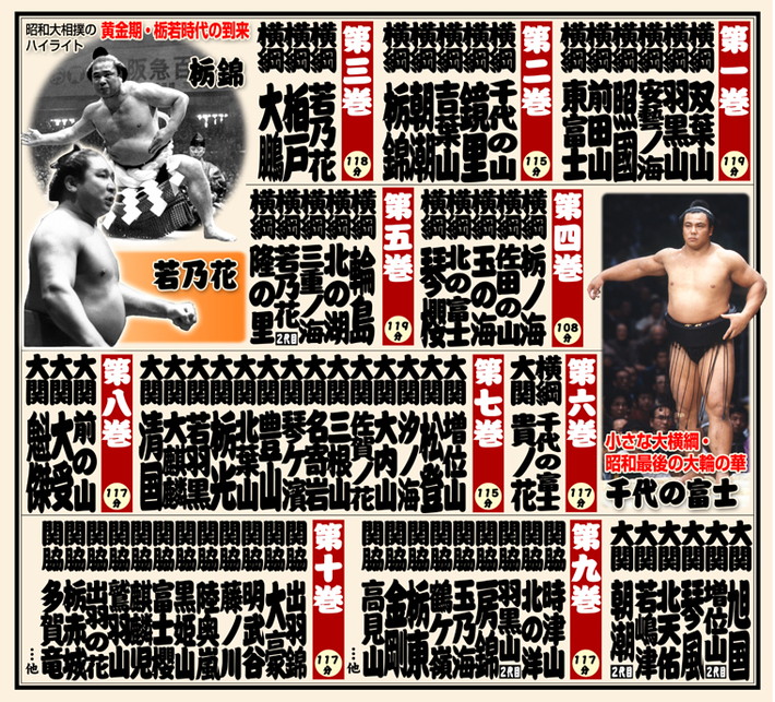 公式】ユーキャンの通販ショップ 大相撲大全集 DVD全10巻｜ユーキャン