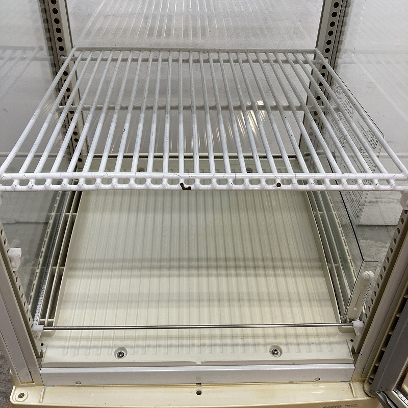 4面ガラス 卓上冷蔵ショーケース サンヨー SMR-C65F W460×D440×H800mm