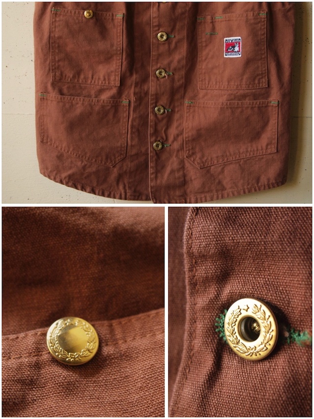 TCB jeans] Foremen Vest, Brown Duck / エンジニアベスト, ブラウン
