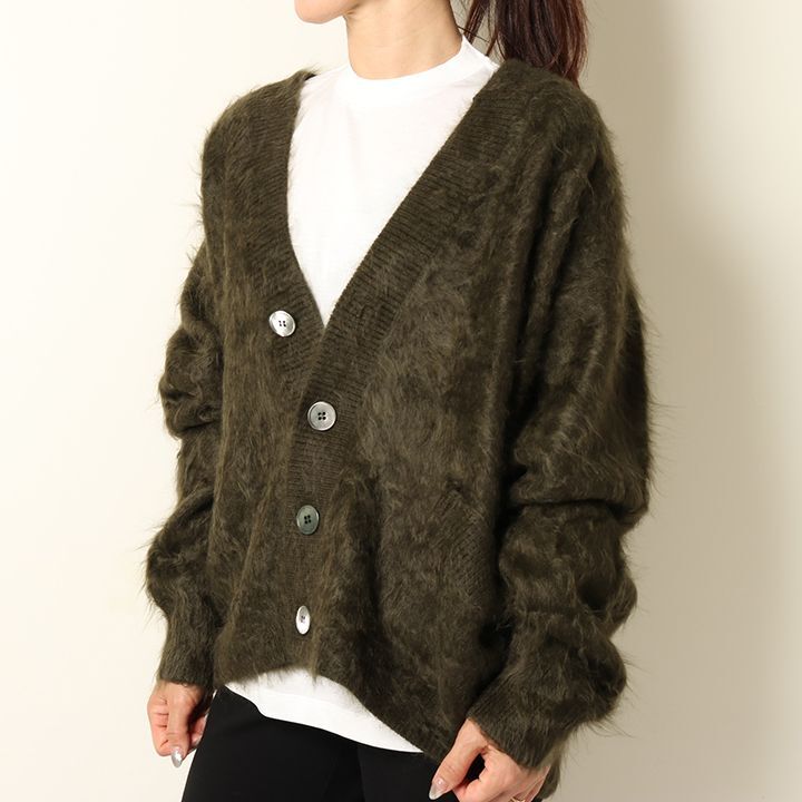 SOLD}BLAMINK ブラミンク PRE 7GカシミヤファーVネックカーディガン