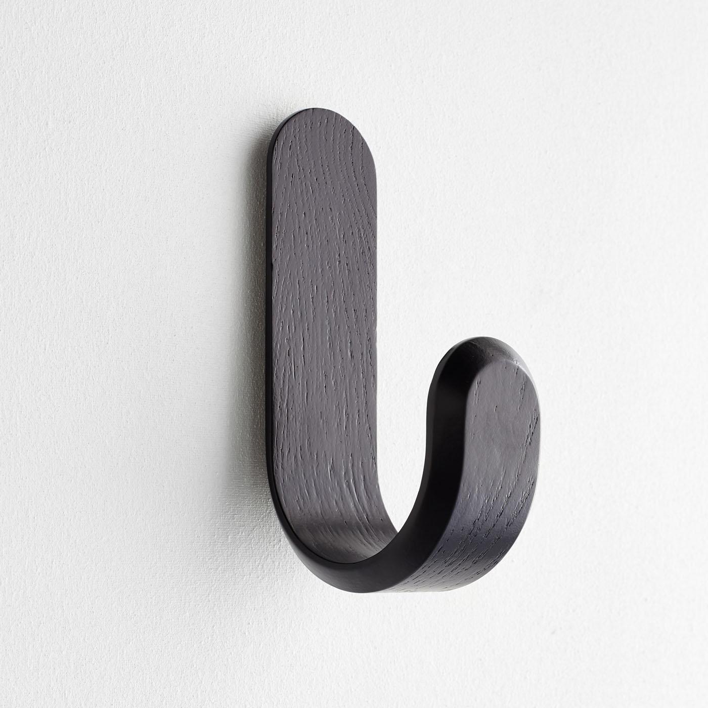 Curve Black Wall Hook by Normann Copenhagen | Unison