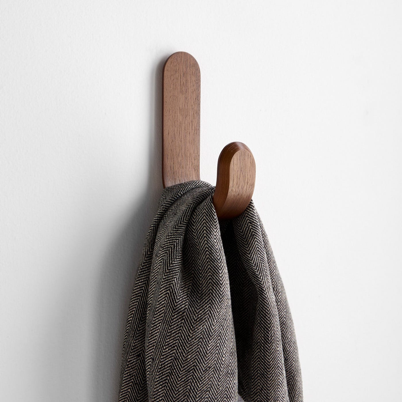 Curve Walnut Wall Hook by Normann Copenhagen | Unison