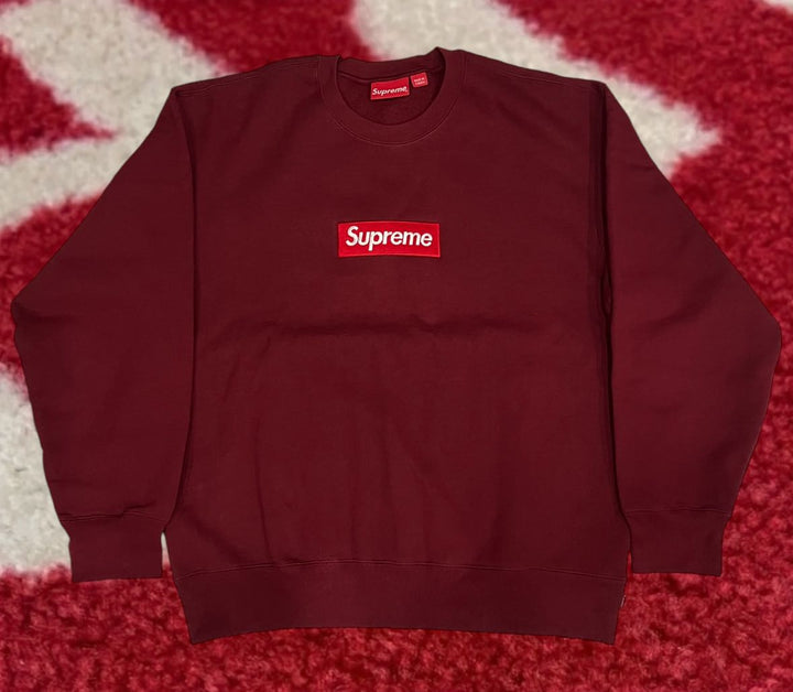 Supreme Box Logo Crewneck Sweatshirt Cardinal FW22 – UniqueHype