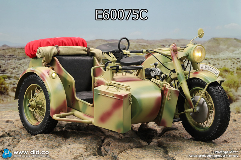 DID】E60075 1/6 WW2 German Zündapp KS 750 Motorcycle with