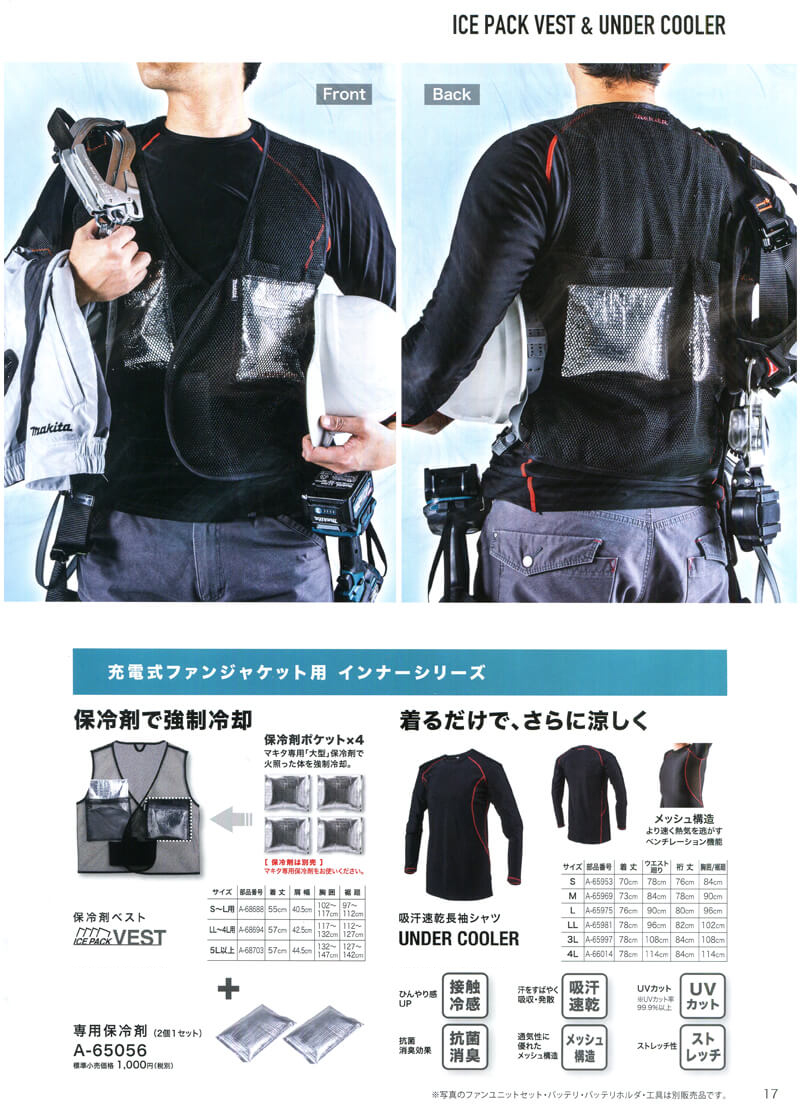 マキタ ファンジャケット 【2025年モデル解説】激安通販ウエダ金物