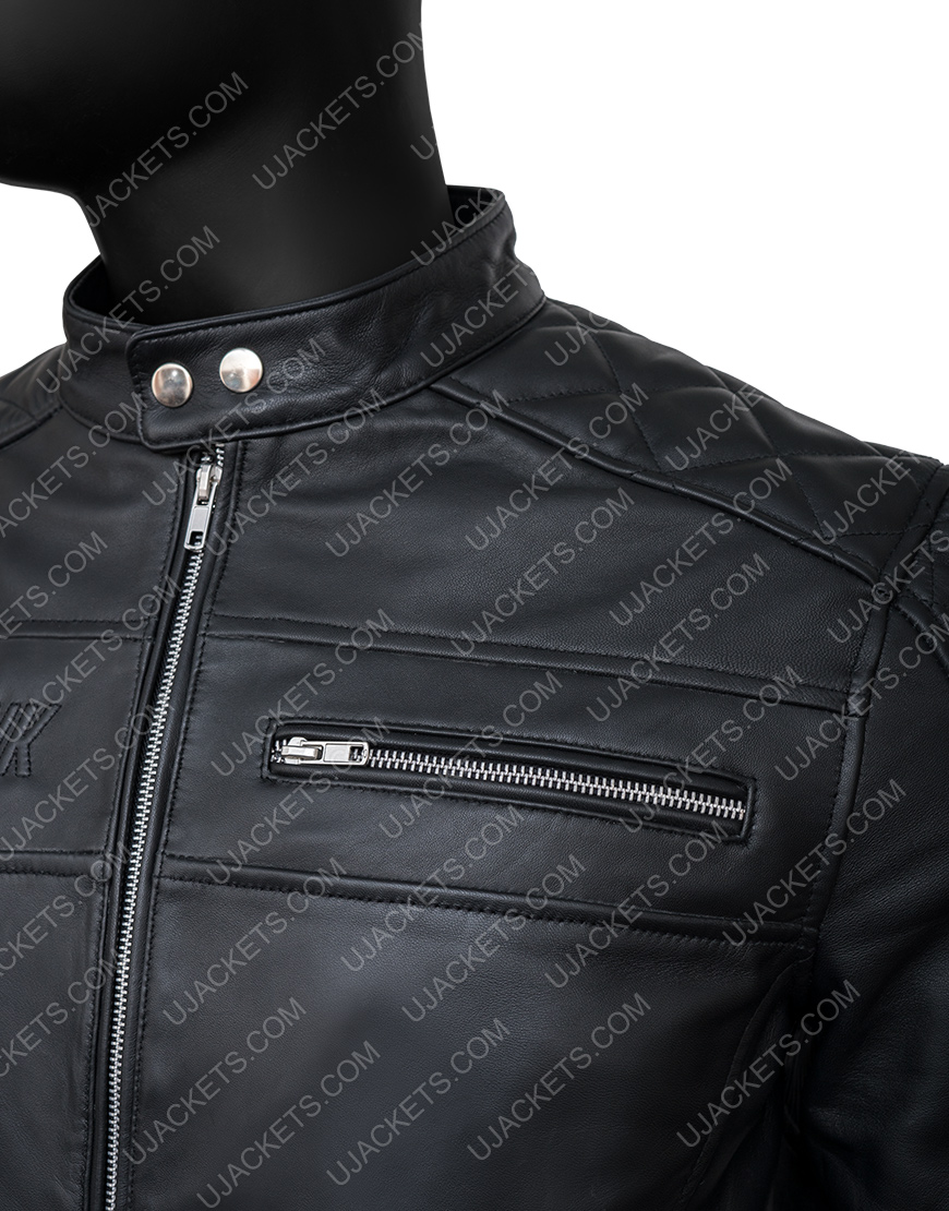 Engine Hawk Black Leather Jacket | Ultimate Jackets