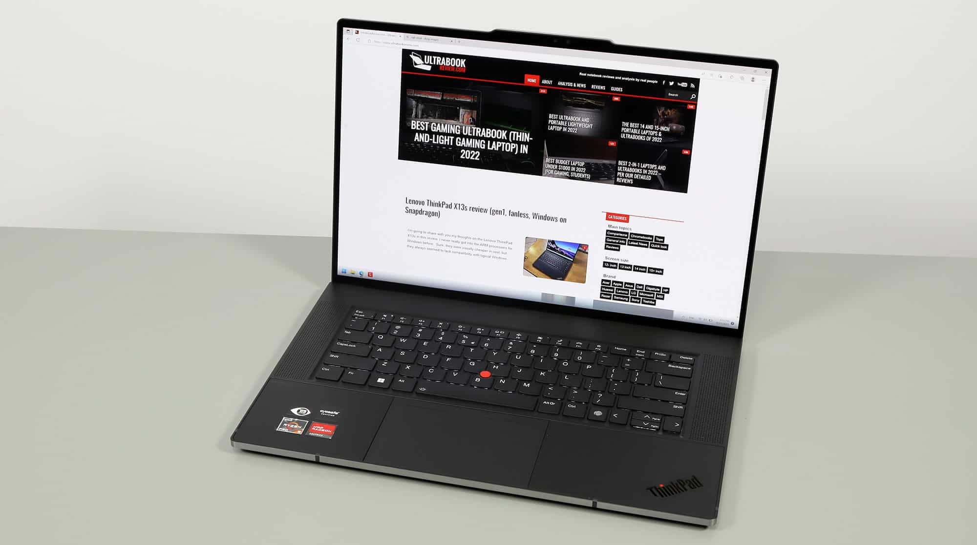 Lenovo ThinkPad Z16 review (gen 1 model- Ryzen 9, RX 6500M, OLED)