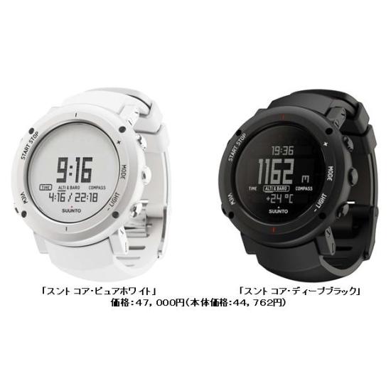 スント コア ディープブラック&ピュアホワイト SUUNTO CORE DEEP BLACK