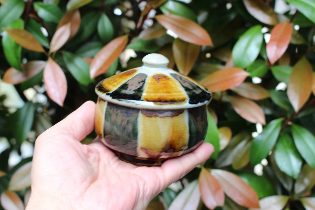 島根県松江市の袖師窯（尾野友彦）の二彩蓋物小 うつわ家膳｜人気作家