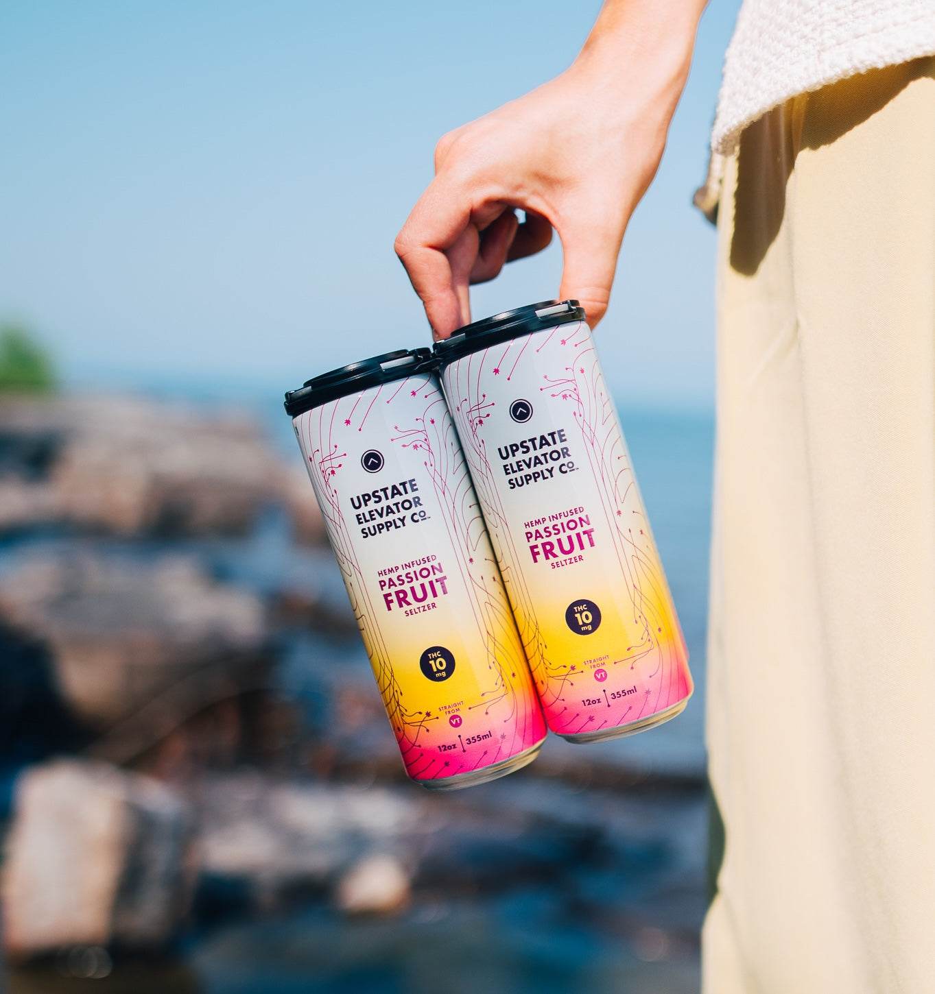 10mg THC Passion Fruit Seltzer – Upstate Elevator