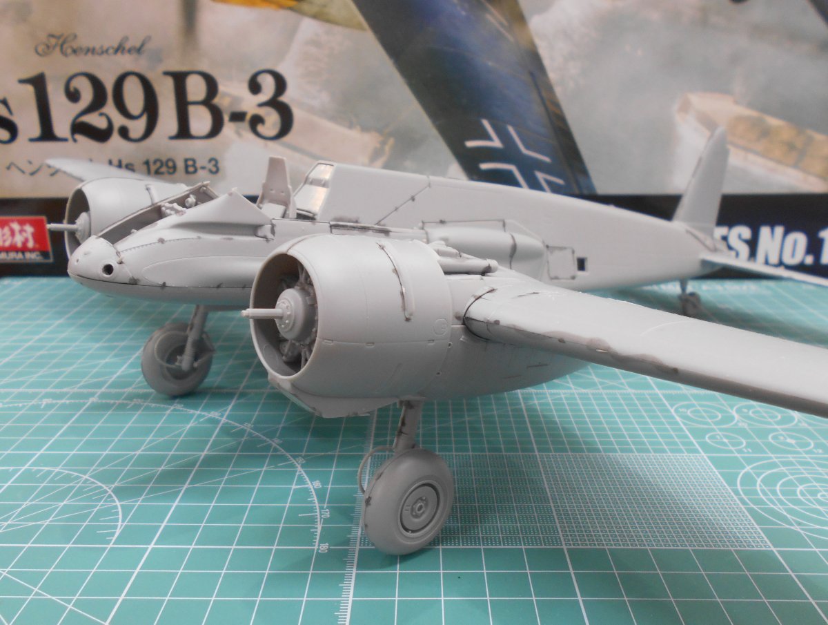 造形村SWS最新作「1/32 ヘンシェル Hs 129 B-3」組立レビューPart②