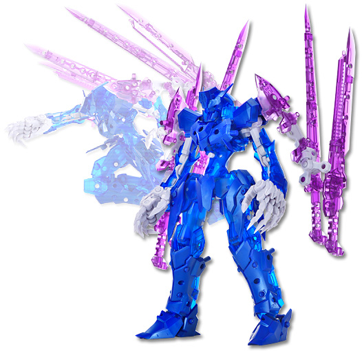 NEXATE PRIME 近接格闘タイプ：V-RAID クリアブルー×メタリックブルー